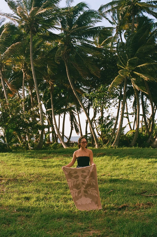 Sand Protea Quilt Towel
