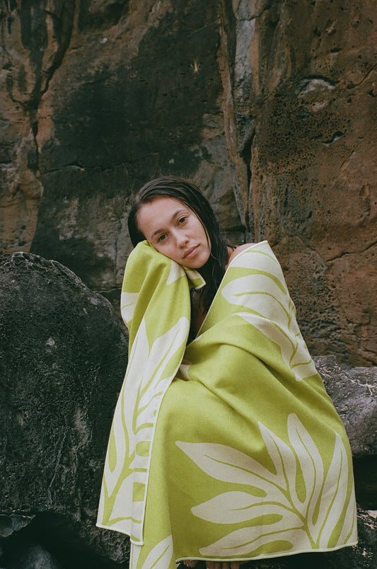 Green Lau ʻUlu Towel (Online Exclusive)