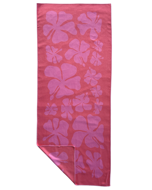 Berry Retro Hibiscus Towel