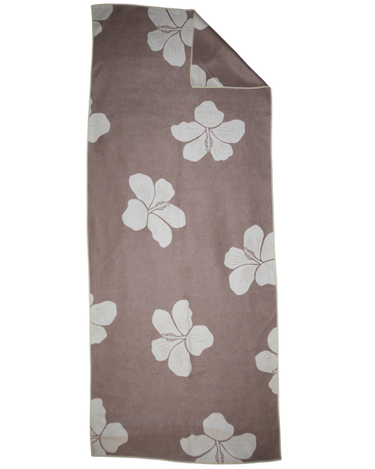 Brown Hibiscus Towel
