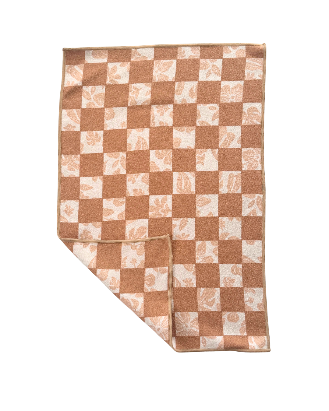 Honey Checkered Mini Towel