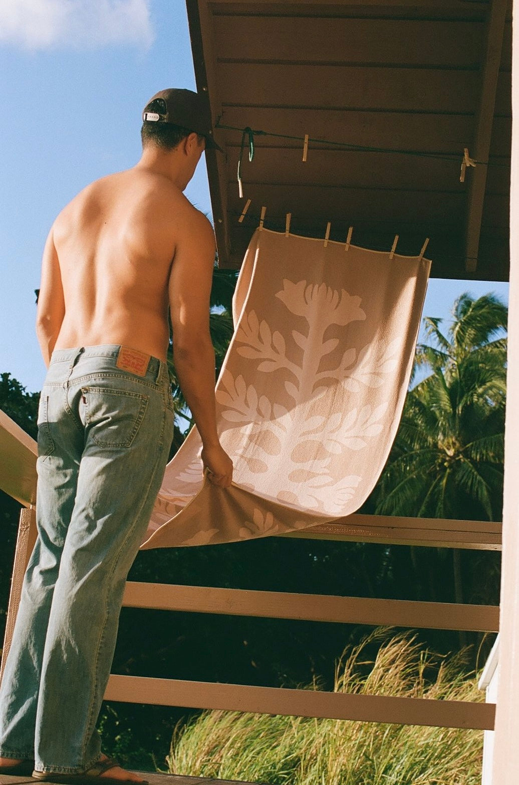 Sand Protea Quilt Towel